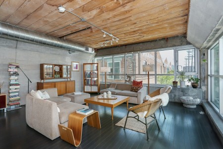 Industrial Artist Warehouse Loft with Natural Light and Views of